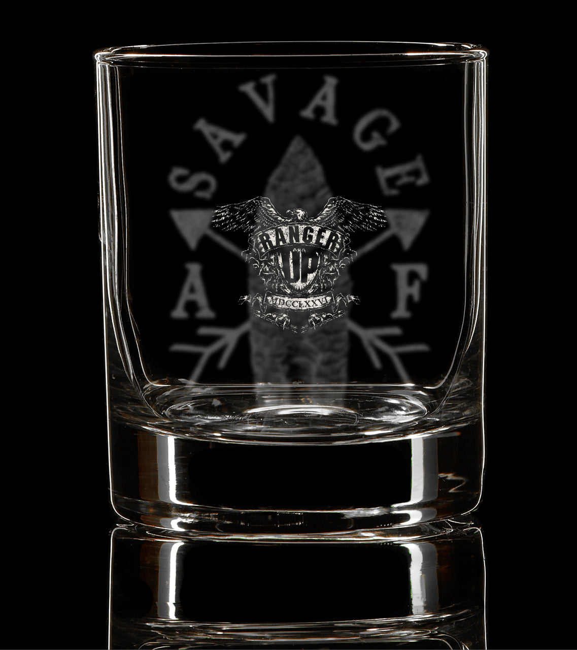 Savage AF Whiskey Glass
